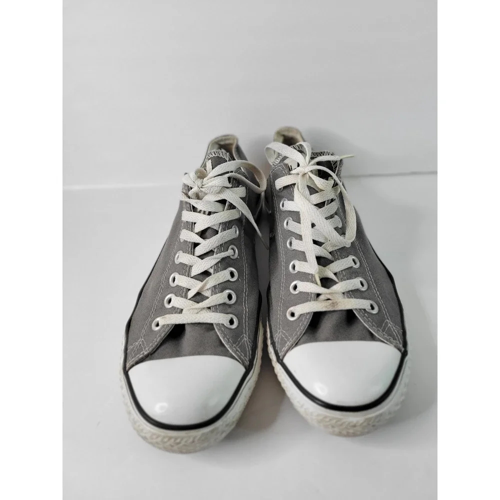 Converse Chuck Taylor All Star Low Top Gray Canvas Sneakers Mens 10
